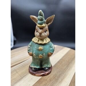 Vintage Katherines Collection Harlequin Bunny Figurine‎ Easter Decor